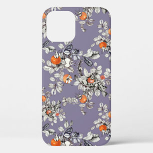 Case-Mate iPhone Case Branches Roses sauvages : Motif pourpre.