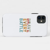Coques Case-Mate iPhone Brave chaque bataille (Dos (Horizontal))