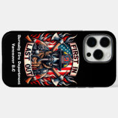 Coques Case-Mate iPhone Brave pompier est fier (Verso (horizontal))