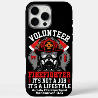 Coques iPhone 16 Pro Max Brave pompier prêt à l'action en tenue vibrante