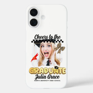 Coques iPhone 16 Bravo à l'étudiant blanc photo personnalisée