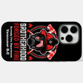 Coques Case-Mate iPhone Bravoure incarnée dans l’équipement du pompier à l (Verso (horizontal))