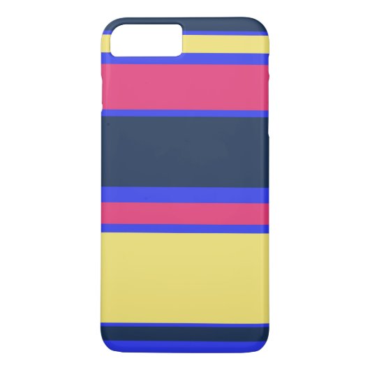 Coques Case-Mate iPhone Brayures rose, jaune et bleue (Dos)