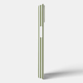 Coques Case-Mate iPhone Brayures vert olive et blanc motif avec bronze (Verso / Droite)