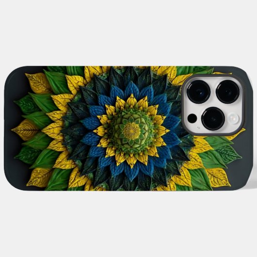 Coques Case-Mate iPhone Brazilian Leaf Mandala - Phone Case (Verso (horizontal))