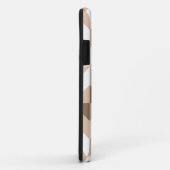 Coques Case-Mate iPhone Brevet de Brown Beige (Dos/Droite)