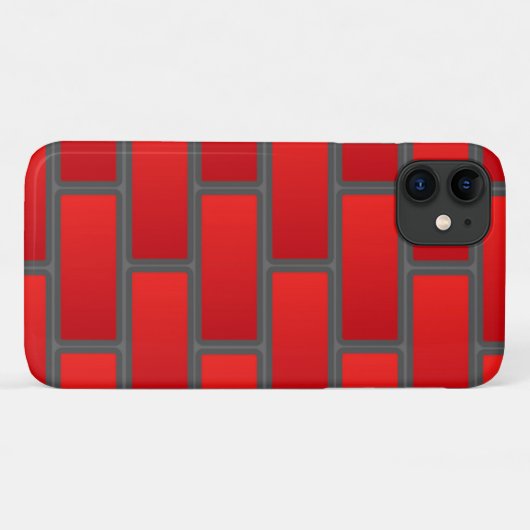 Coques Case-Mate iPhone Brick rouge (Dos (Horizontal))