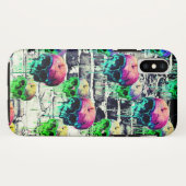 Coques Case-Mate iPhone bricked crânes de pomme (Dos (Horizontal))
