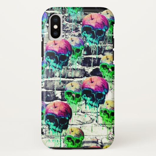 Coques Case-Mate iPhone bricked crânes de pomme (Dos)