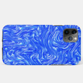 Coques Case-Mate iPhone Bricolage incurvé aux traces de gris, texture bleu (Dos (Horizontal))