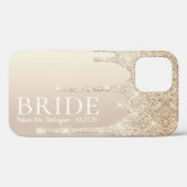Coques Case-Mate iPhone Bride Future Mme Gold Parties scintillant Drip (Verso (horizontal))