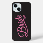 Coques Case-Mate iPhone Bride rose sur noir (Verso)