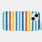 Coques Case-Mate iPhone Bright Beach Striped Motif (Verso (horizontal))