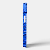 Coques Case-Mate iPhone Bright Blue Embossed Texture iPhone Case (Verso / Droite)