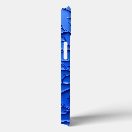 Coques Case-Mate iPhone Bright Blue Embossed Texture iPhone Case (Verso / Droite)