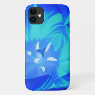 Coque iPhone 11 Bright Blue Tulip iPhone 3 Case