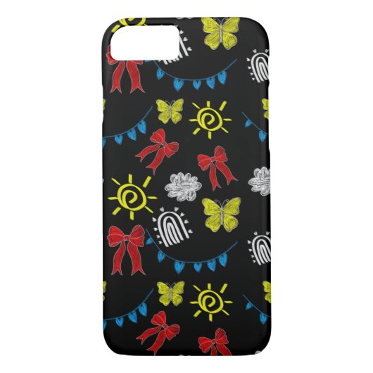 Coques Case-Mate iPhone Bright Butterfly & Sunshine Pattern Phone Case (Dos)