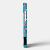 Coques Case-Mate iPhone Bright Flamingo Patch | Ajouter votre initiale (Verso / Gauche)