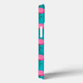 Coques Case-Mate iPhone Bright Flamingo Patch | Ajouter votre initiale (Verso / Droite)