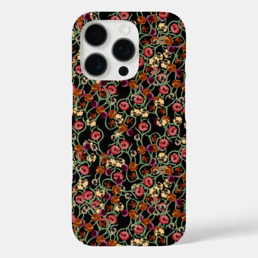 Coques Case-Mate iPhone Bright Floral Pattern avec feuillage vert (Verso)