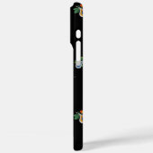 Coques Case-Mate iPhone Bright Flowers, Leaves and Paisleys Black (Verso / Gauche)