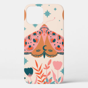 Case-Mate iPhone Case Bright Folk art Moths motif