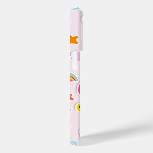 Coques Case-Mate iPhone Bright illustration rainbow stickers motif (Verso / Droite)