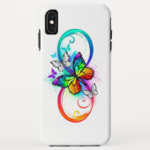 Coques Case-Mate iPhone Bright infinity with rainbow butterfly (Dos)
