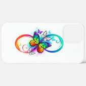 Coques Case-Mate iPhone Bright infinity with rainbow butterfly (Retour (horizontal))