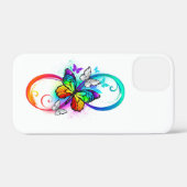 Coques Case-Mate iPhone Bright infinity with rainbow butterfly (Verso (horizontal))