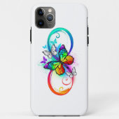 Coques Case-Mate iPhone Bright infinity with rainbow butterfly (Dos)