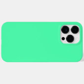 Coques Case-Mate iPhone Bright Mint Un des meilleurs tons verts solides (Verso (horizontal))