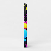 Coques Case-Mate iPhone Bright Neon Splashes dans l'oeuvre Abstraite (Dos/Gauche)