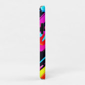 Coques Case-Mate iPhone Bright Neon Splashes dans l'oeuvre Abstraite (Dos/Droite)
