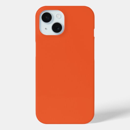 Coques Case-Mate iPhone Bright Orange Minimalist Solid Background (Verso)