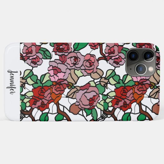 Coques Case-Mate iPhone Bright red flowers (Dos (Horizontal))