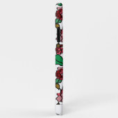 Coques Case-Mate iPhone Bright red flowers (Dos/Droite)