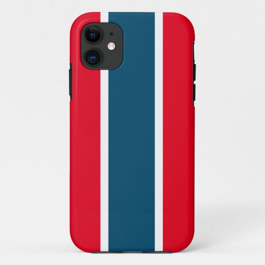 Coques Case-Mate iPhone Bright Sporty Rouge Blanc Océan Bleu Stripes De Co (Dos)