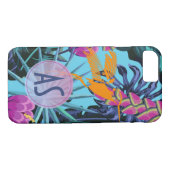 Coques Case-Mate iPhone Bright Tropical Folift Motif avec Hummingbird (Dos (Horizontal))
