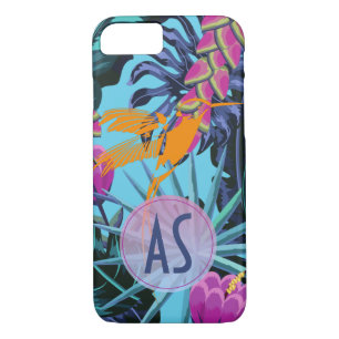 Case-Mate iPhone Case Bright Tropical Folift Motif avec Hummingbird