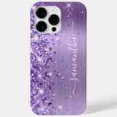 Coques Case-Mate iPhone Brillant violet Signature de la fille (Verso)