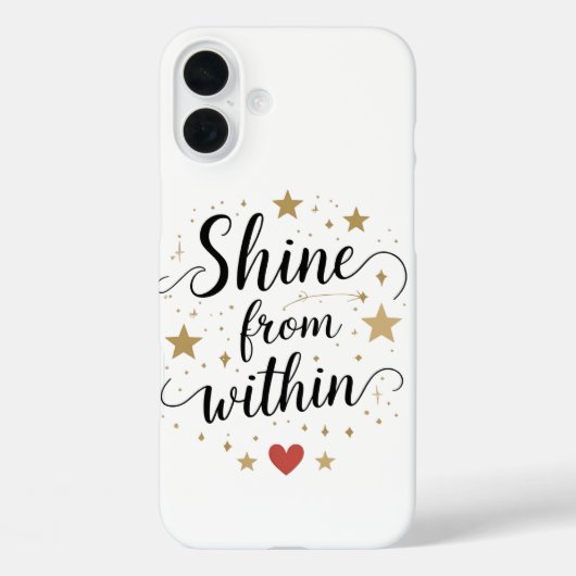 Coques Case-Mate iPhone Briller de l'intérieur - Citation Céleste d'amour (Verso)