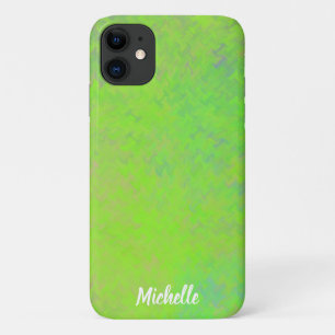Case-Mate iPhone Case Brilliant Lime Green Marbled Art