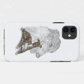Coques Case-Mate iPhone Brindle Greyhound Chig Art (Dos (Horizontal))