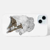 Coques Case-Mate iPhone Brindle Greyhound Chig Art (Verso (horizontal))