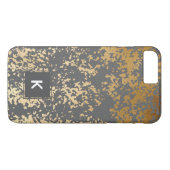 Coques Case-Mate iPhone brique élégante fausse or et bracelet gris (Dos (Horizontal))