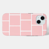 Coques Case-Mate iPhone Briques Carré rose clair (Verso (horizontal))