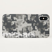 Coques Case-Mate iPhone Briques militaires gris (Dos (Horizontal))