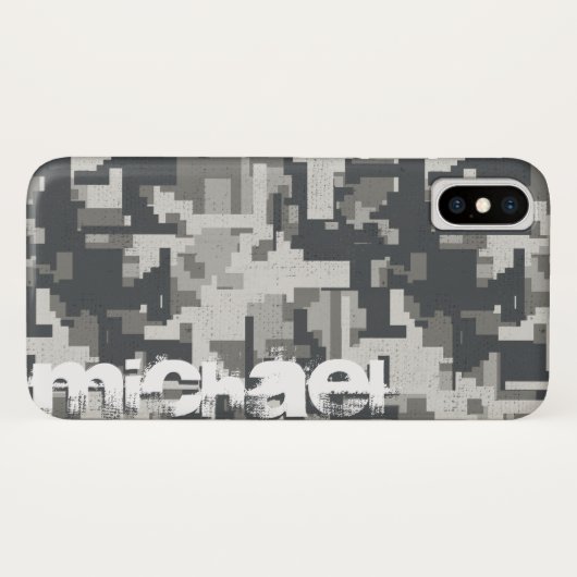 Coques Case-Mate iPhone Briques militaires gris (Dos (Horizontal))
