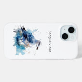 Coques Case-Mate iPhone Brise océanique : Aquarelle Mouette (Verso (horizontal))